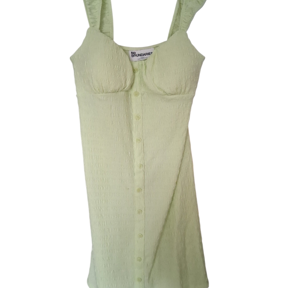 No Boundaries Pastel Green Button-Down Blouse